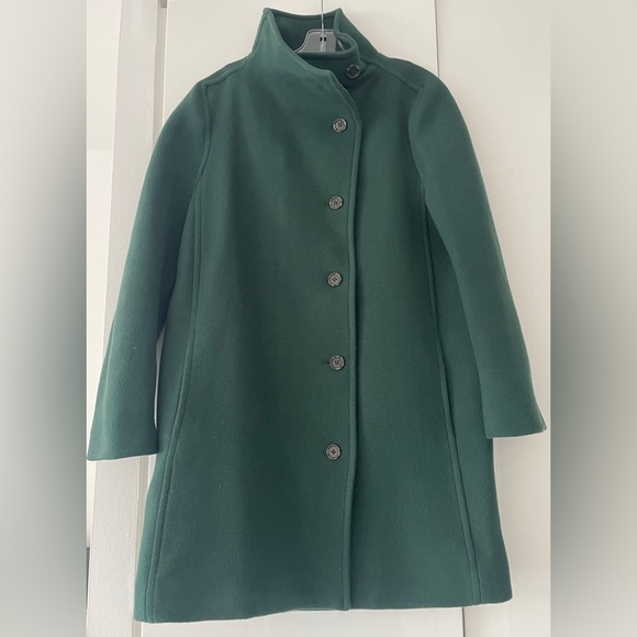 J. Crew Villa Coat - Italian Stadium-Cloth - Forest Green - Picture 4 of 6